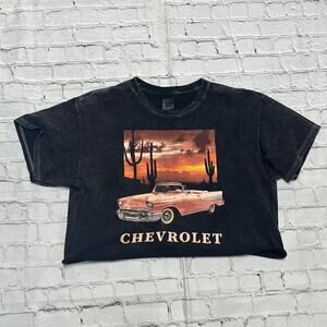 Vintage Chevrolet GM Cropped T-Shirt L